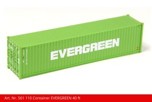 Container 40 ft EVERGREEN gr�n - Kiss Schweiz 561110 Spur 1